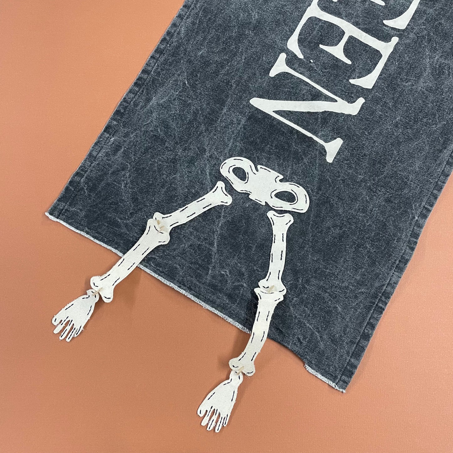 Happy Halloween Skeleton Runner