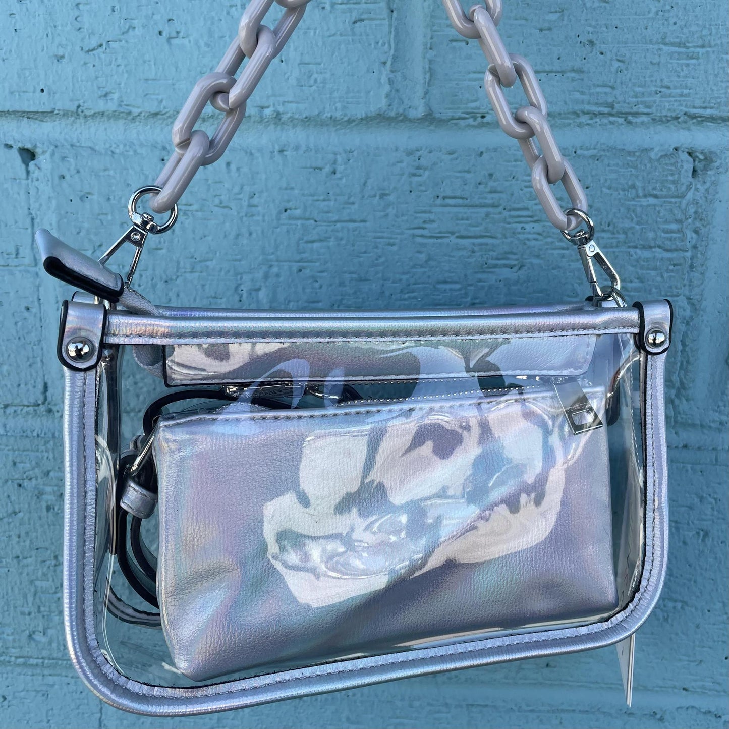 Holo Jessica Clear Crossbody - Jen & Co.