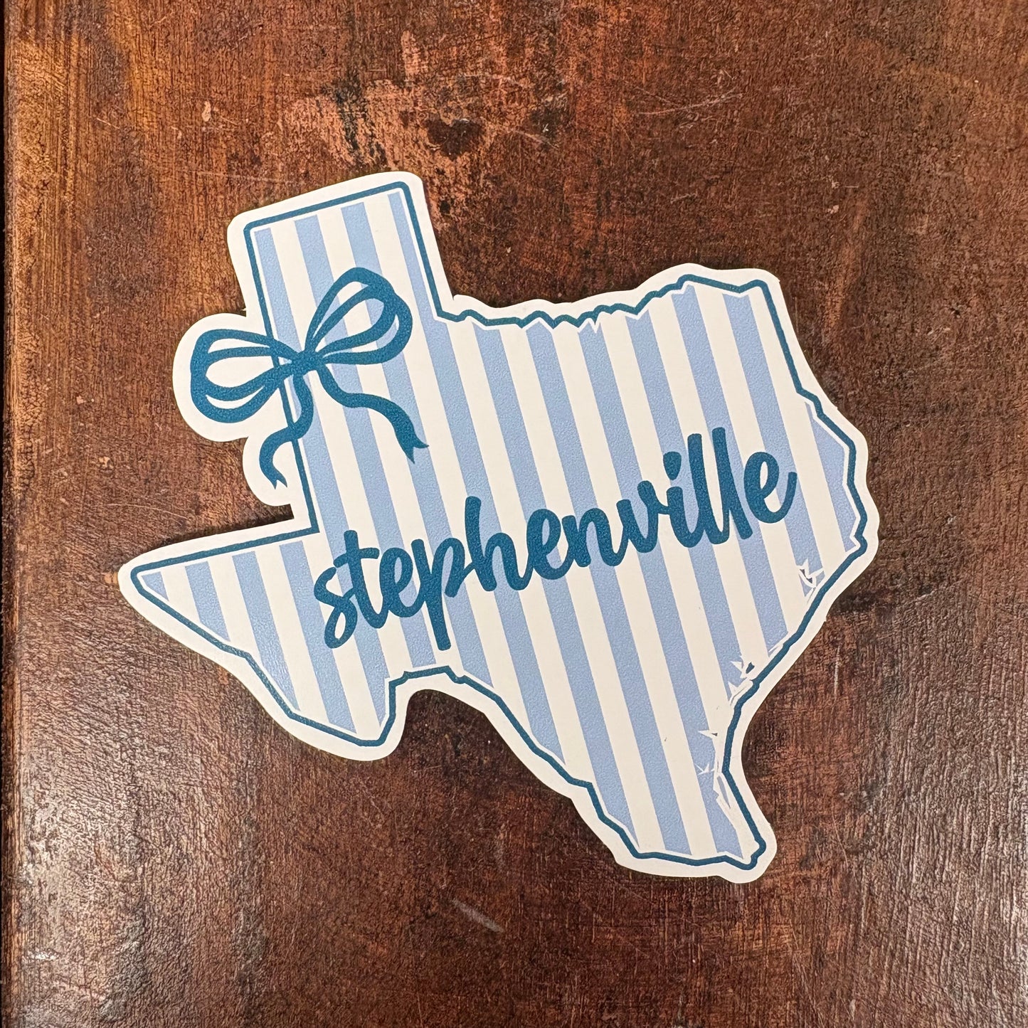 Stephenville Striped Sticker - Mugsby
