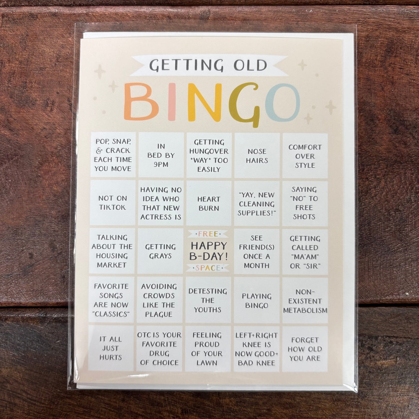 Getting Old Greeting Card - Easyhand Goods
