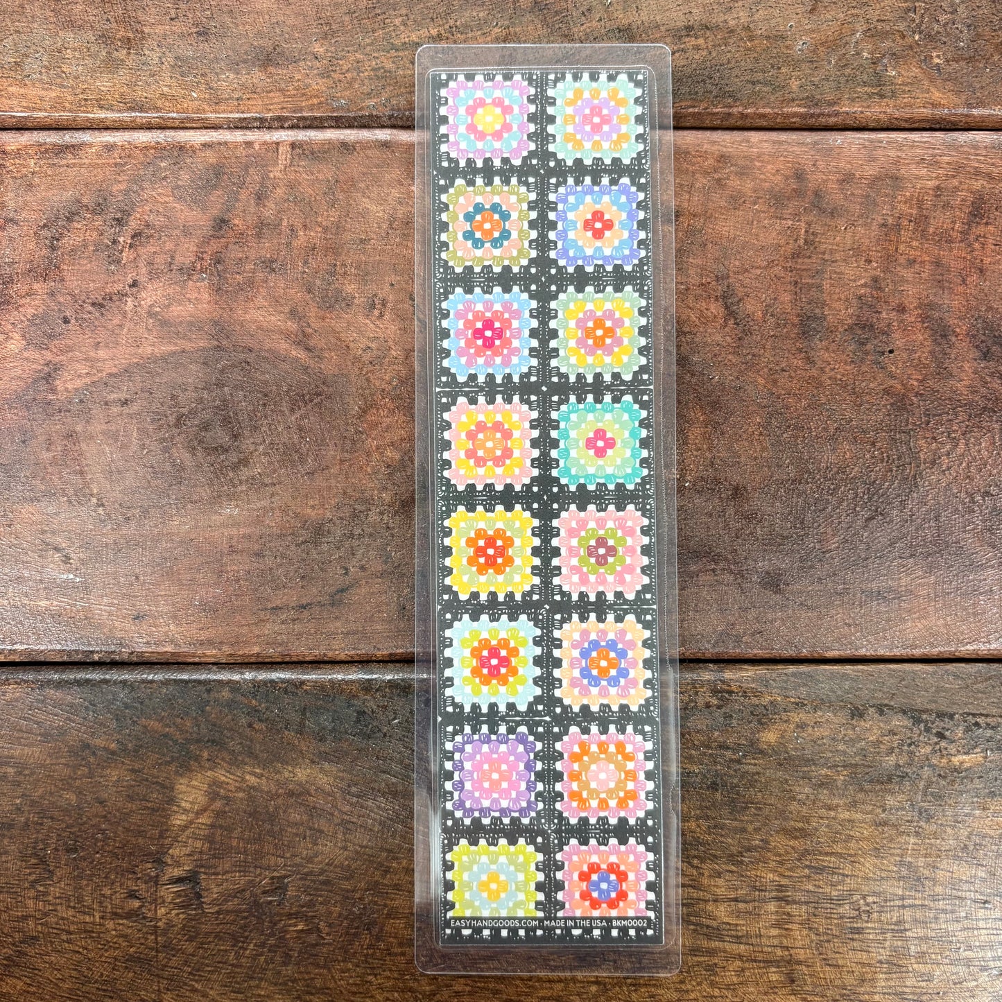 Granny Squares Laminated Bookmark - Easyhand Goods