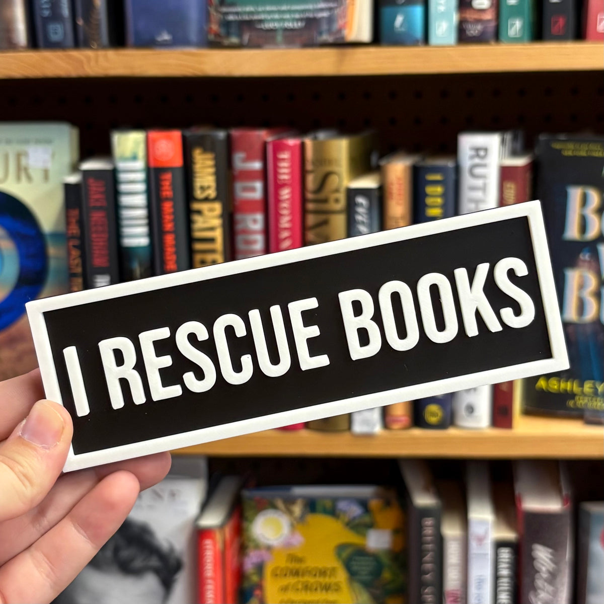 I Rescue Books Sign - The Crafted Nook