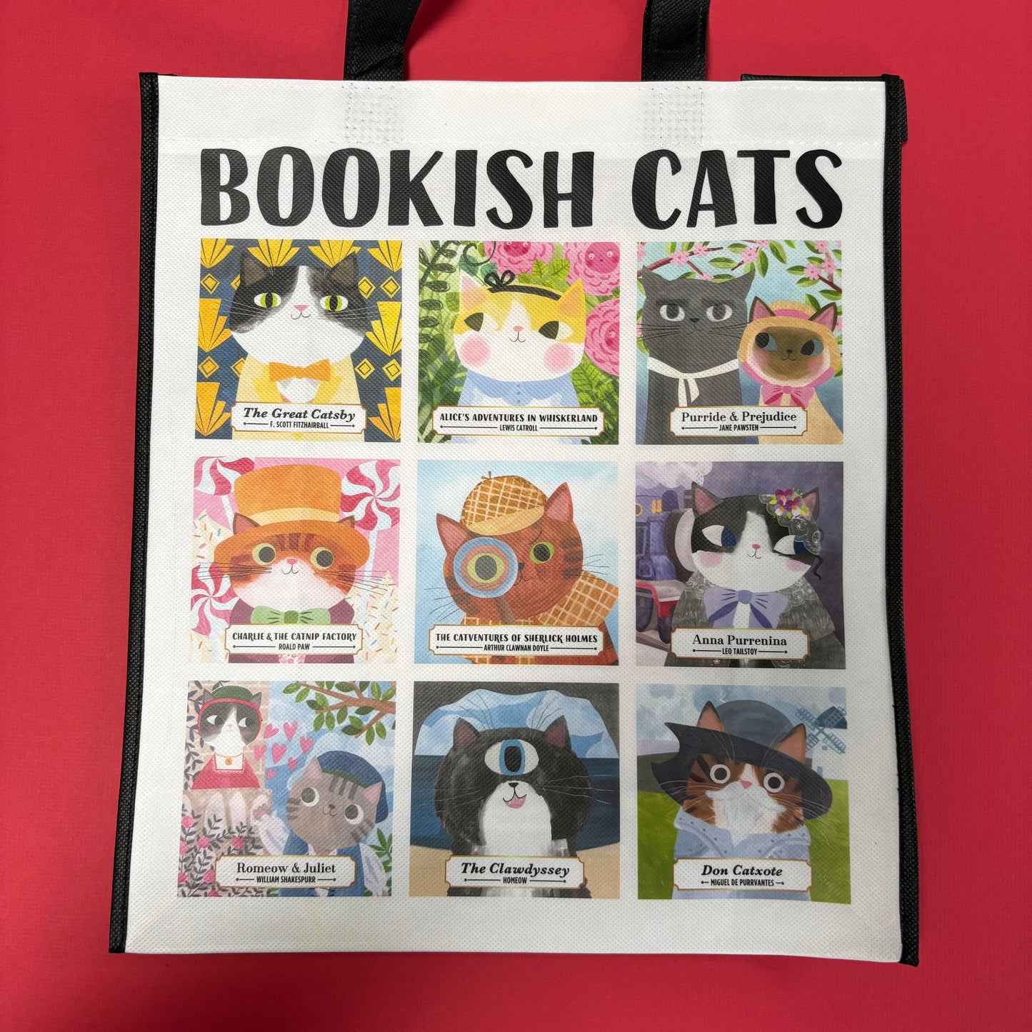 Bookish Cats Reusable Tote Bag - Chronicle Books