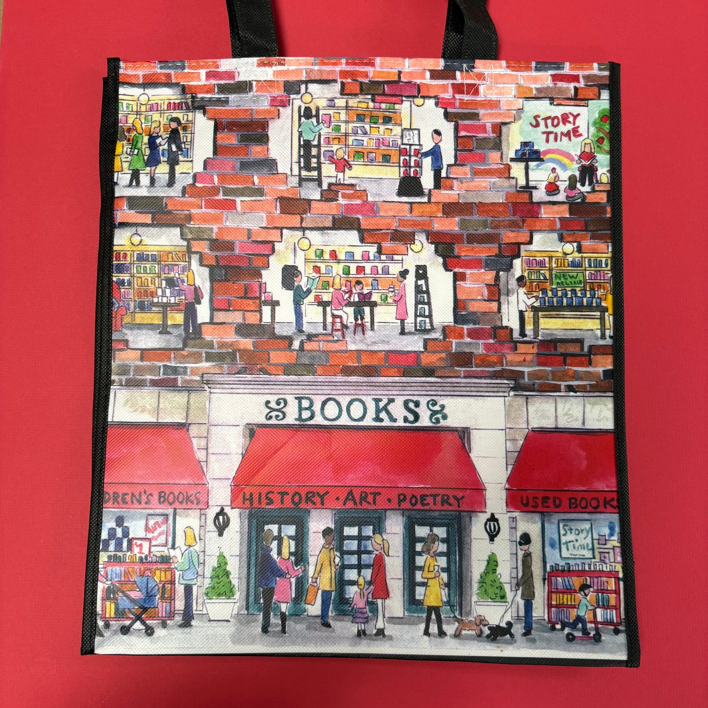 A Day At The Bookstore Reusable Tote Bag - Chronicle Books