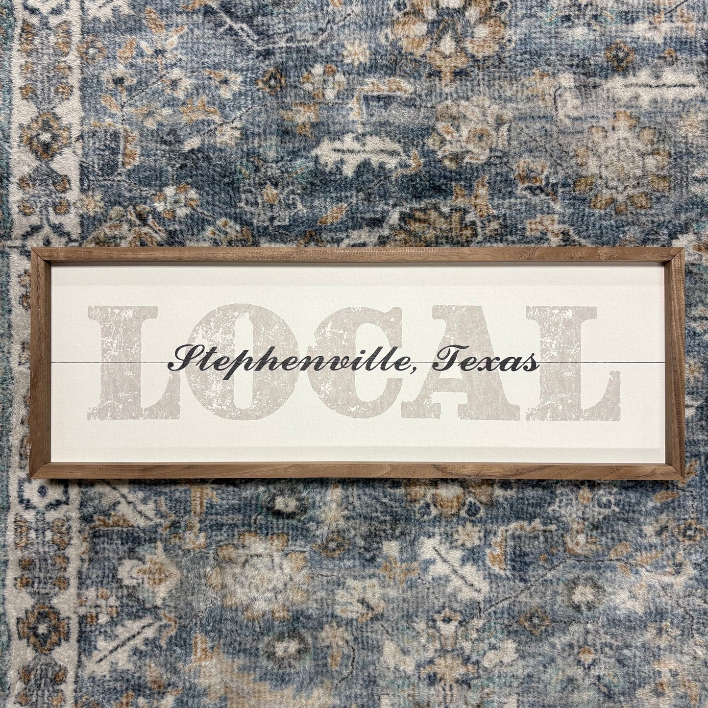 Vintage Local Stephenville Sign - Kendrick Home