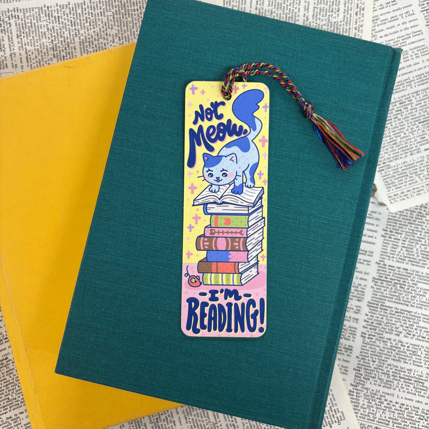 Not Meow I'm Reading Bookmark - Turtle's Soup