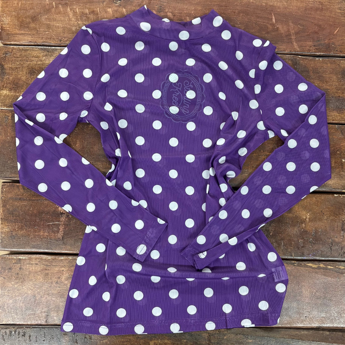 Purple Polka Dot Top - Sterling Kreek