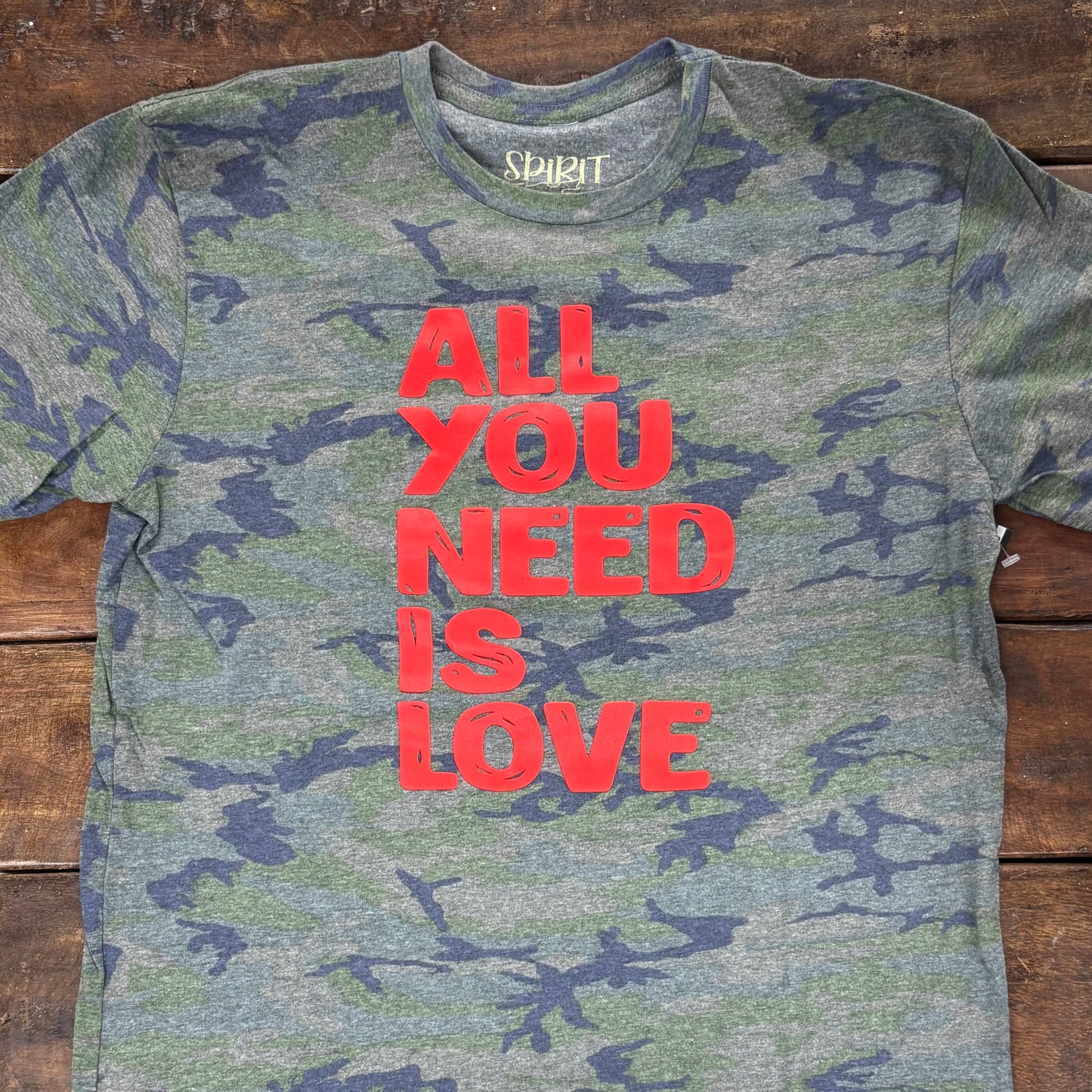 All You Need Is Love Camo Tee - Spirit To A Tee