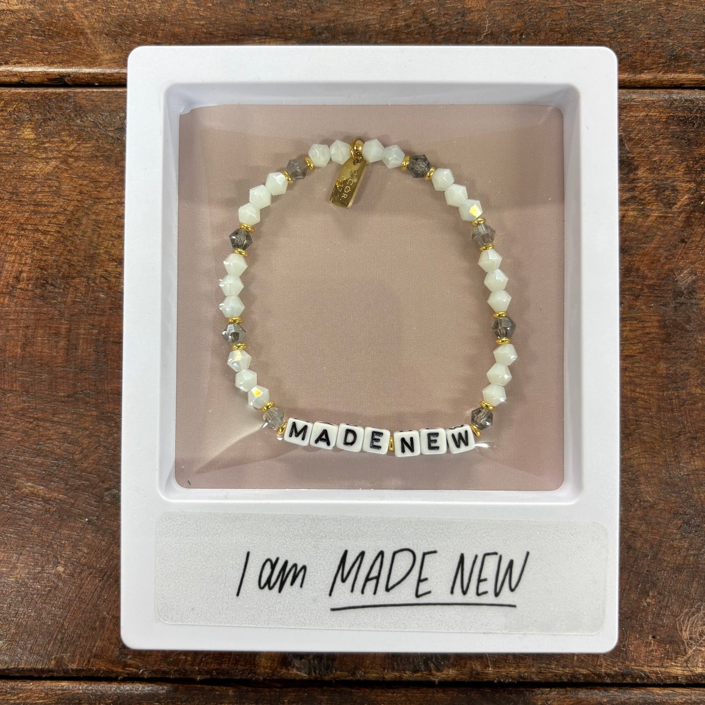 Made New Beaded Stretch Bracelet - Dear Heart