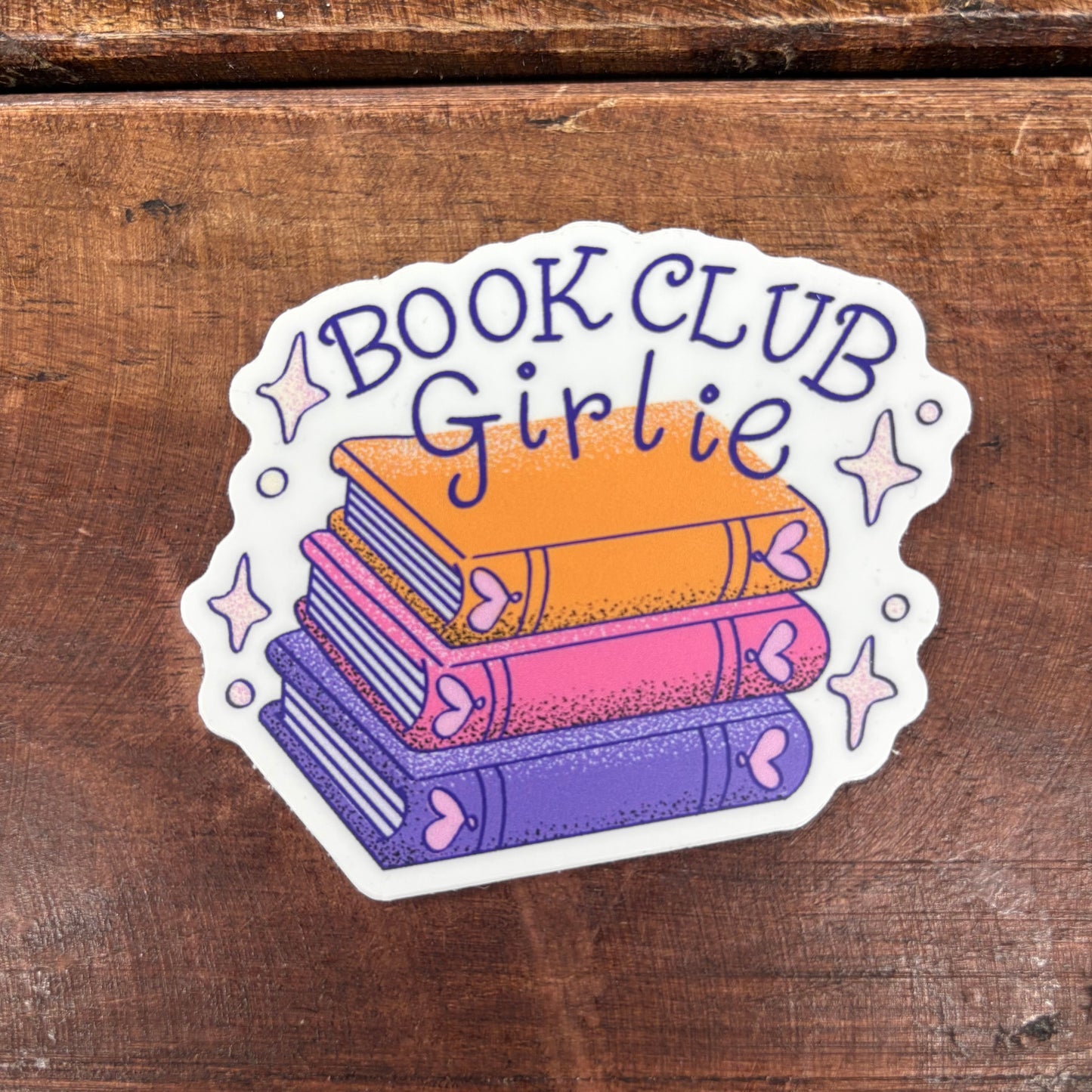 Book Club Girlie Sticker - Big Moods