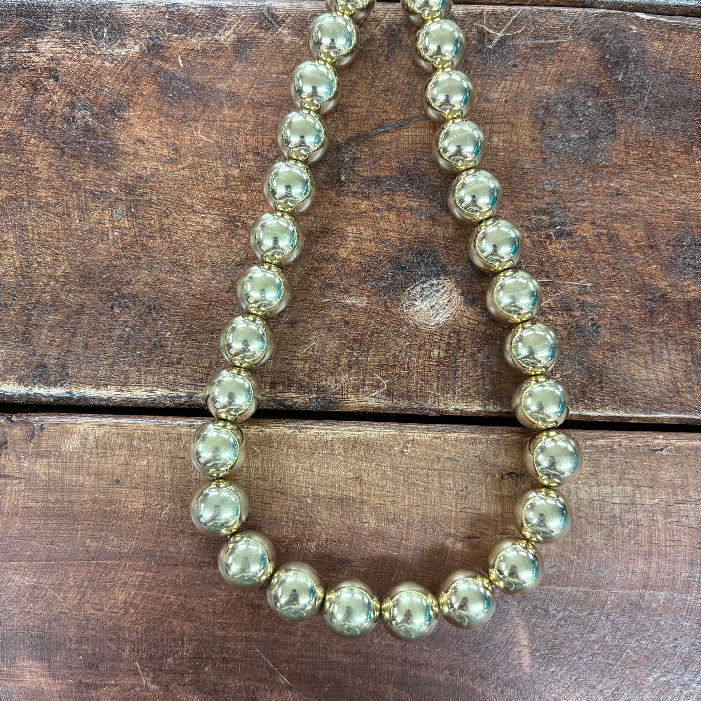 Gold Metal Ball Necklace - Sensibling Corp.