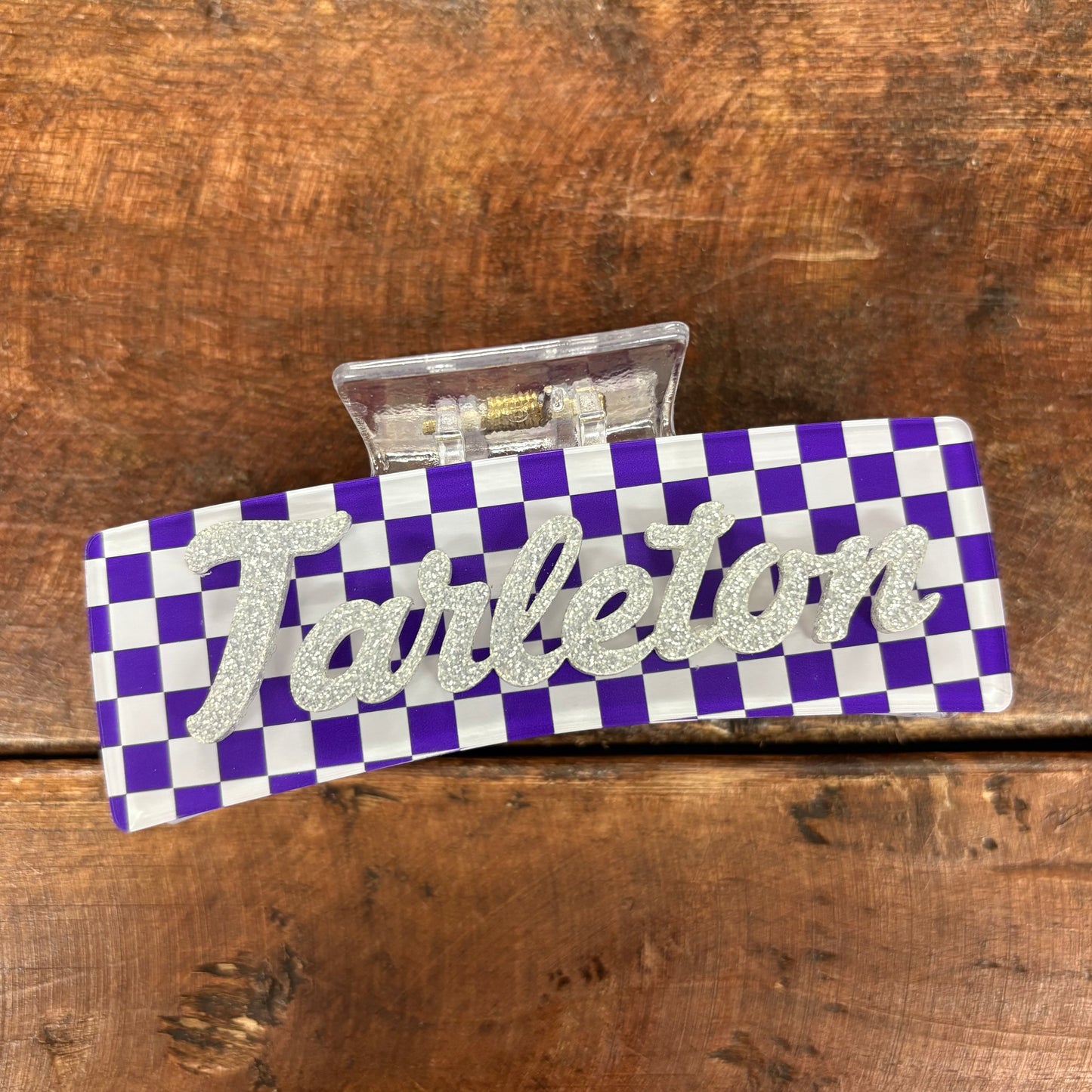 Checkered Tarleton Hair Clip - H&A Art