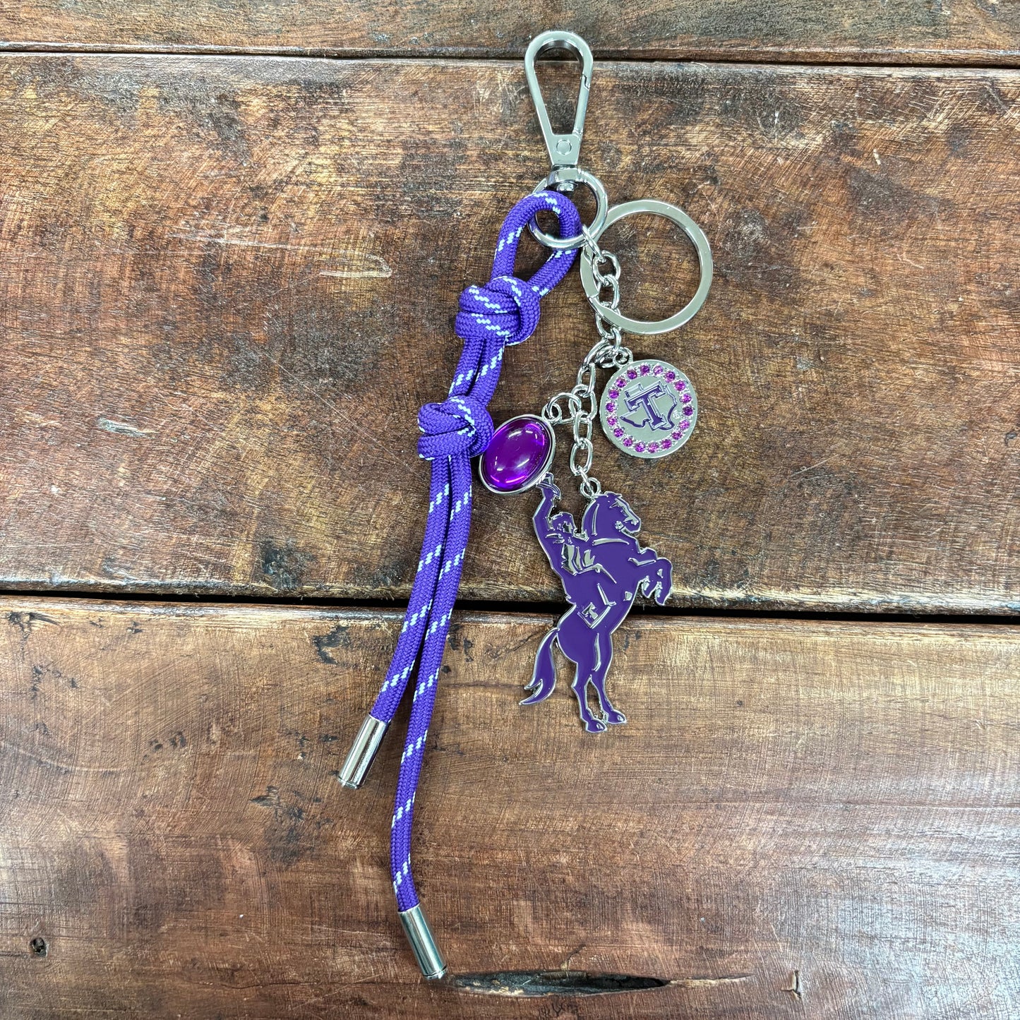 Tarleton Texan Rider Bag Charm - H&A Art
