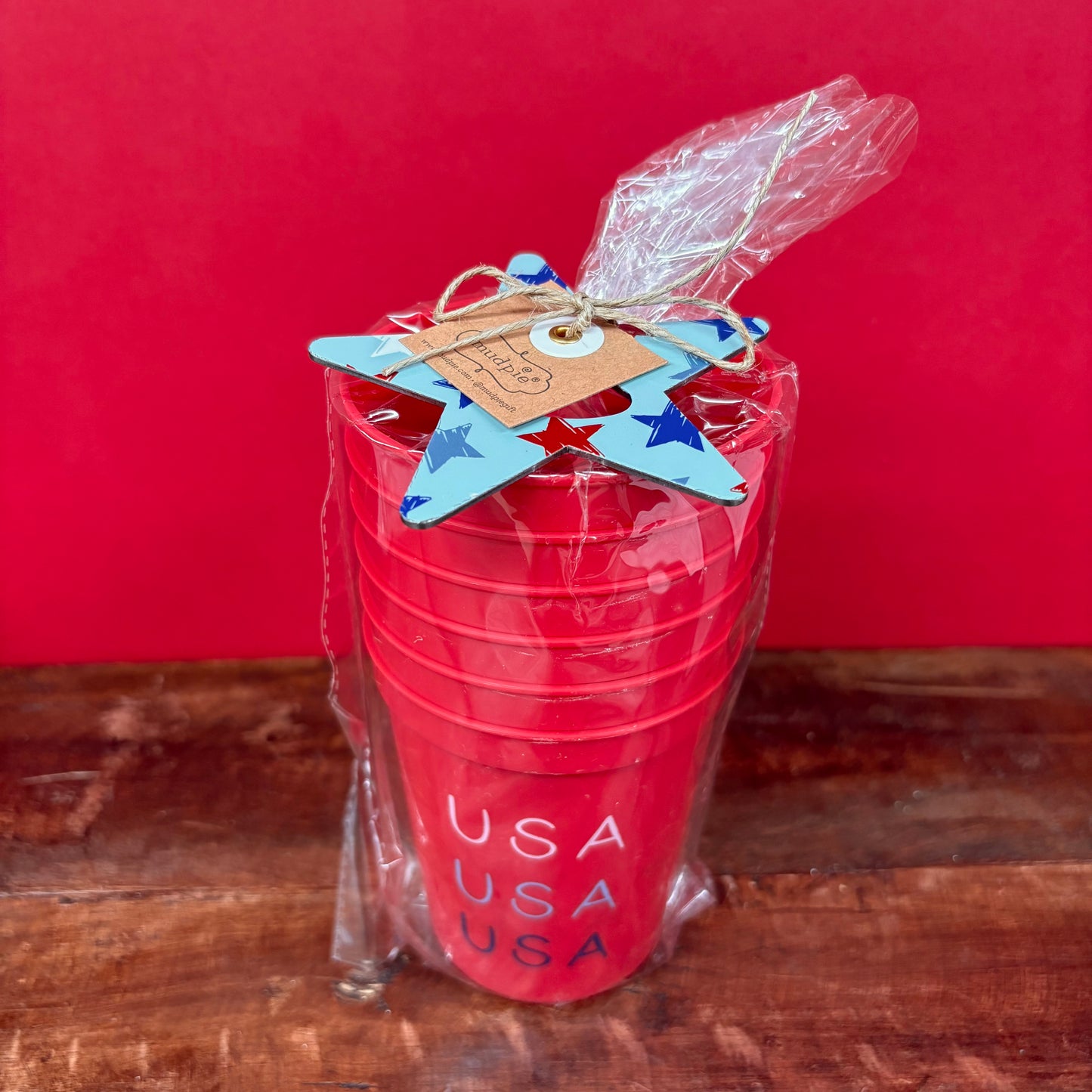 Red Americana Party Cup - Mud Pie