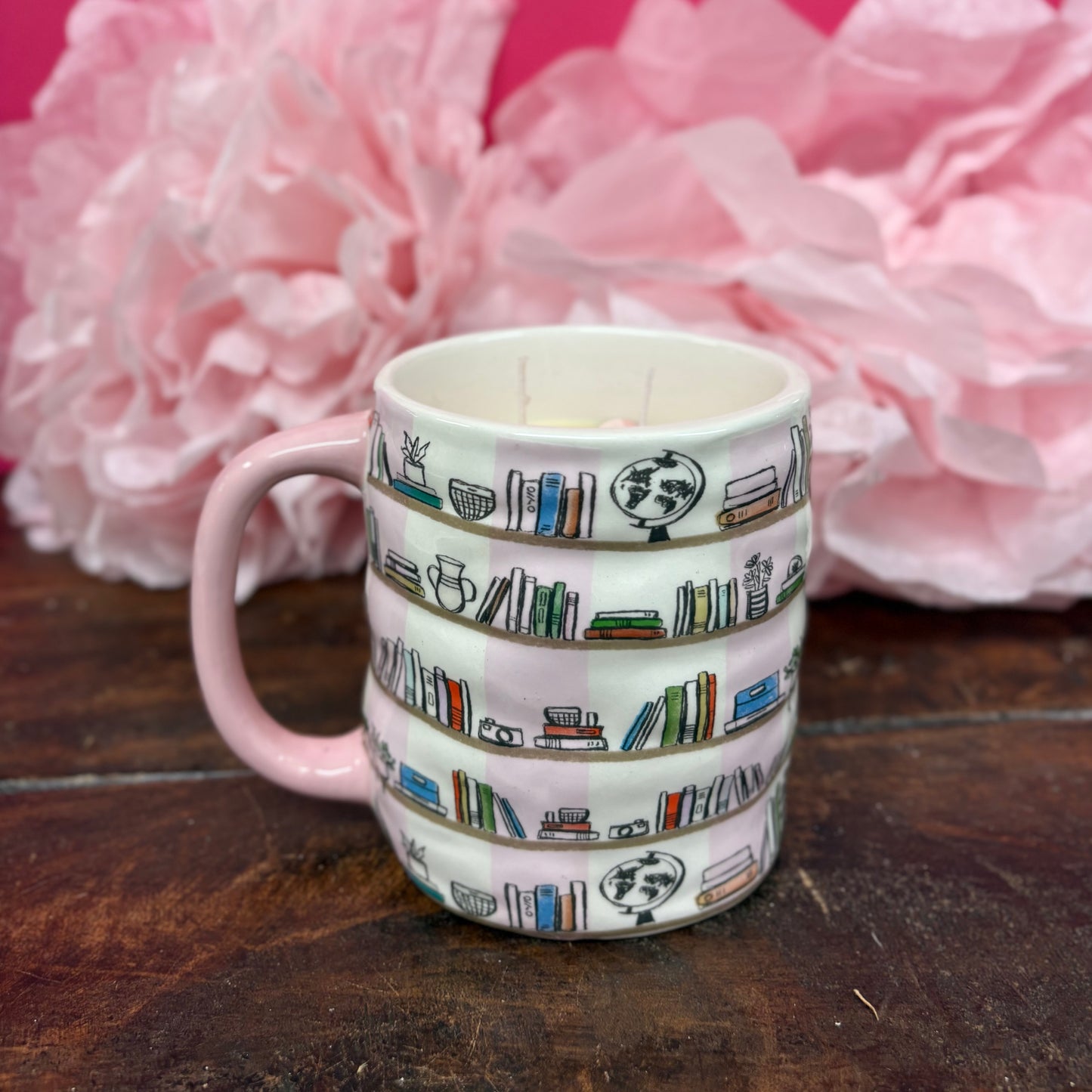 Sweet Grace Bookshelf Mug Candle - Bridgewater Candle Co.