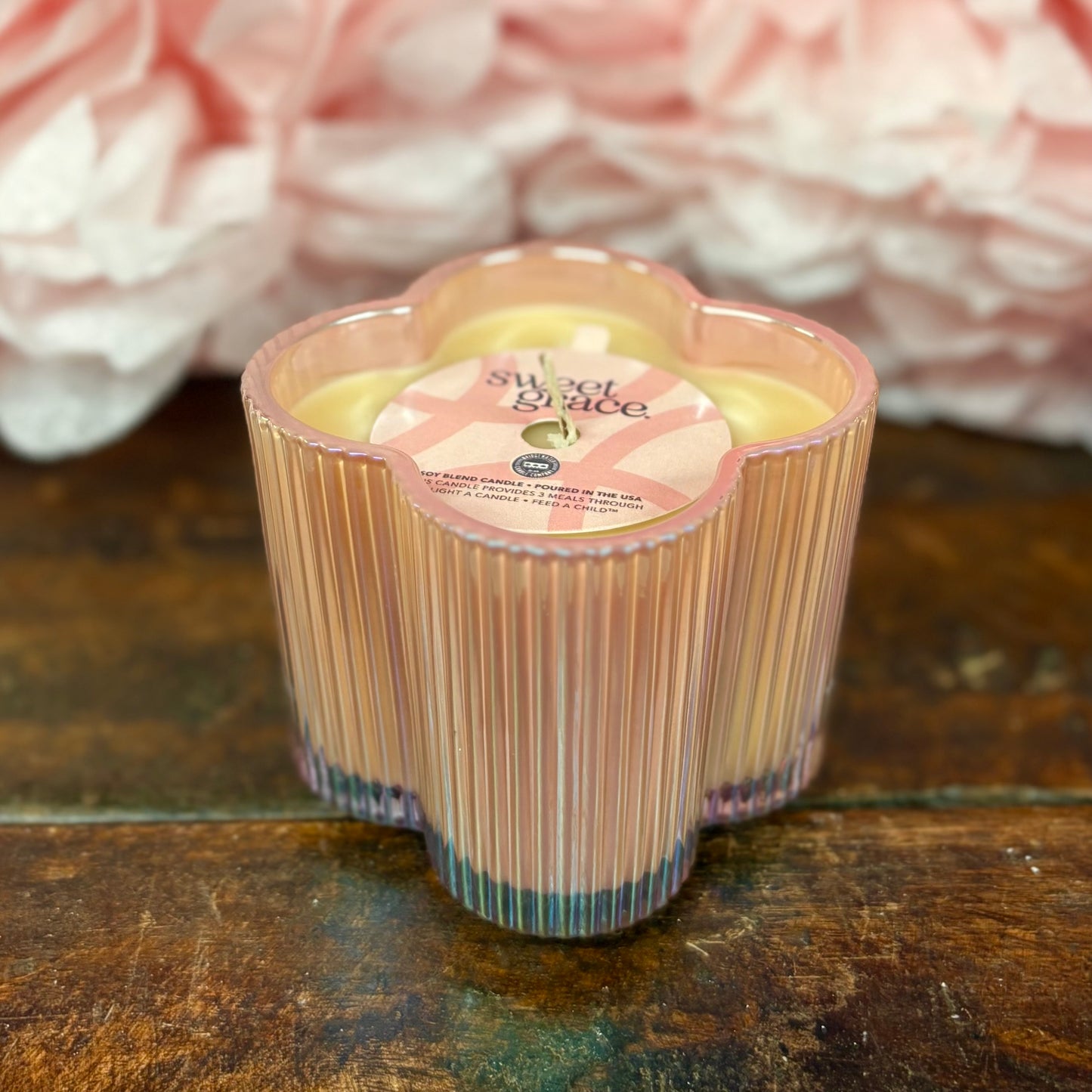Pink Sweet Grace Clover Candle - Bridgewater Candle Co.