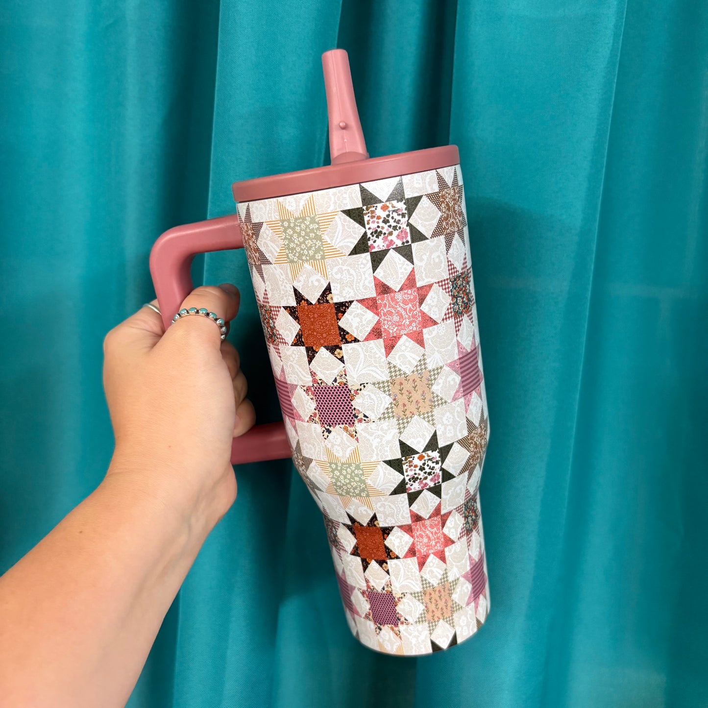 Petals and Patchwork Tumbler - Flying S Company