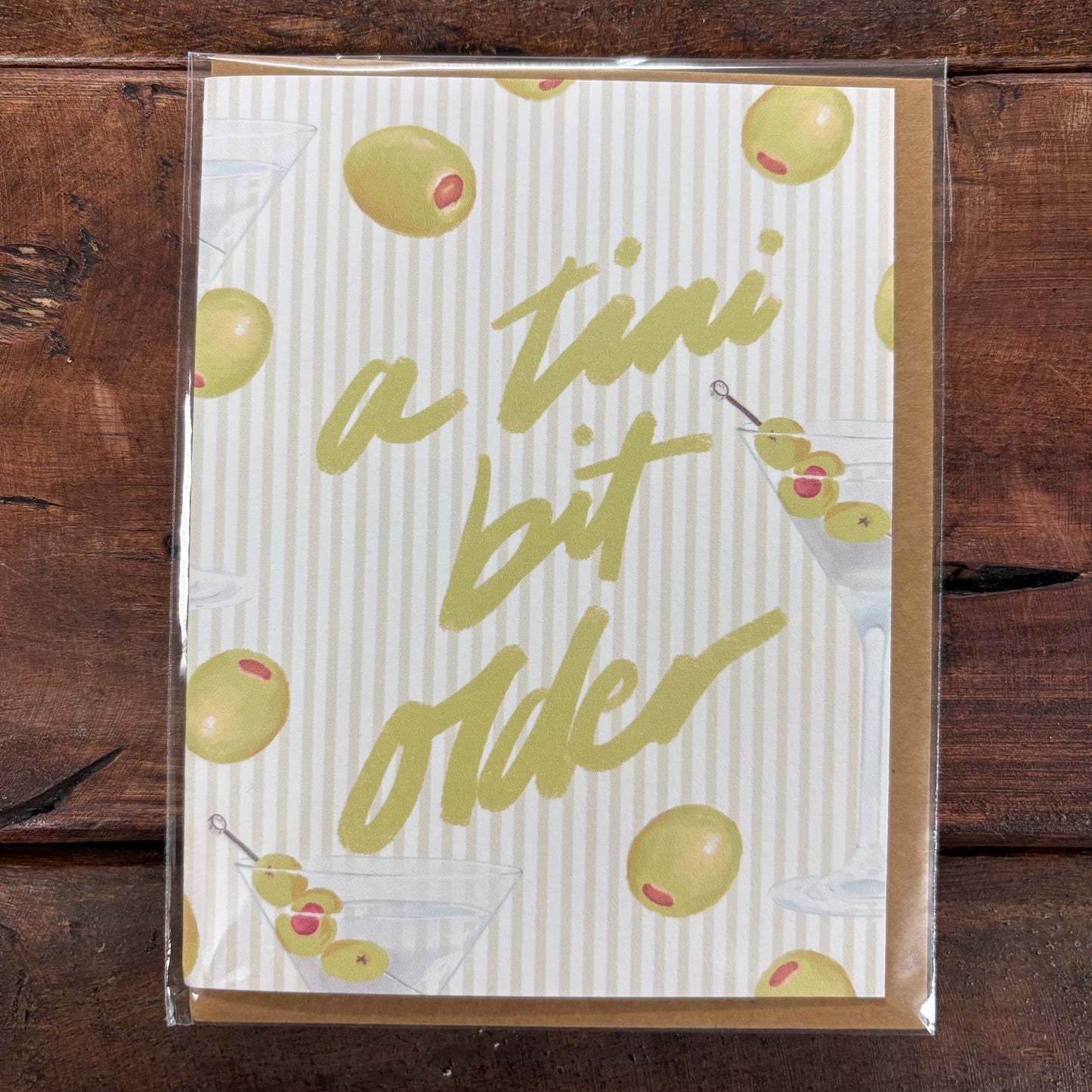 A Tini Bit Older Birthday Card - Maddon and Co.