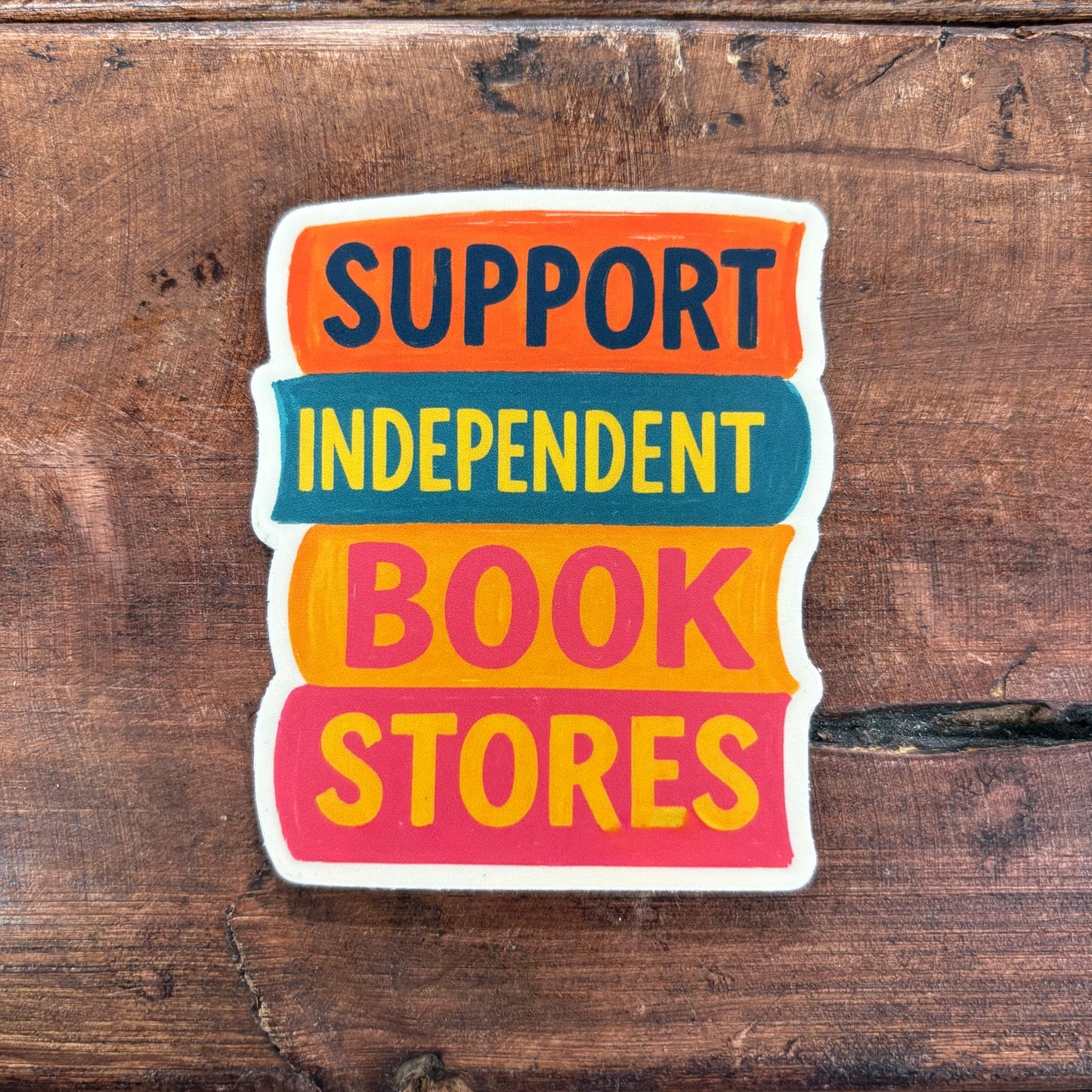 Support Independent Bookstores Sticker - Inviting Affairs
