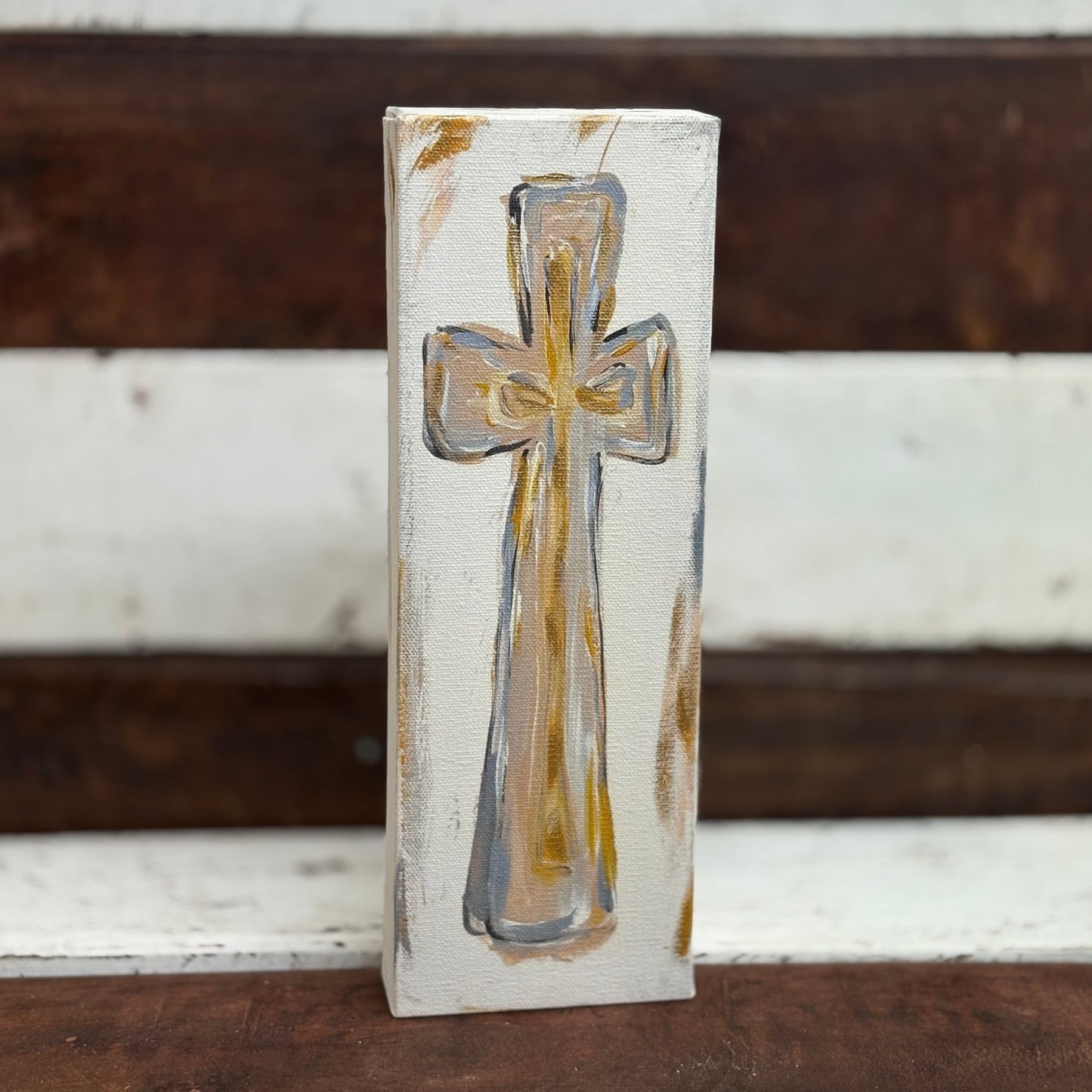 Neutral Cross Canvas - Glory Haus