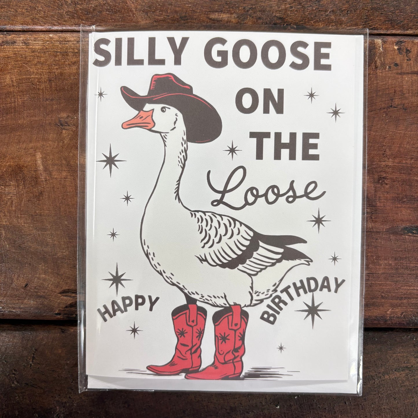 Silly Goose On The Loose Birthday Card - Inviting Affairs