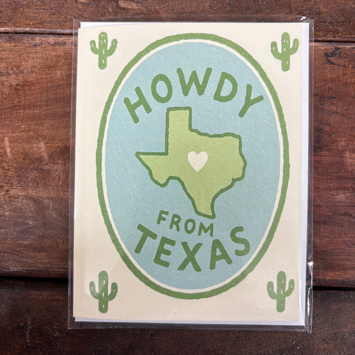 Howdy From Texas Cactus Card - Inviting Affairs