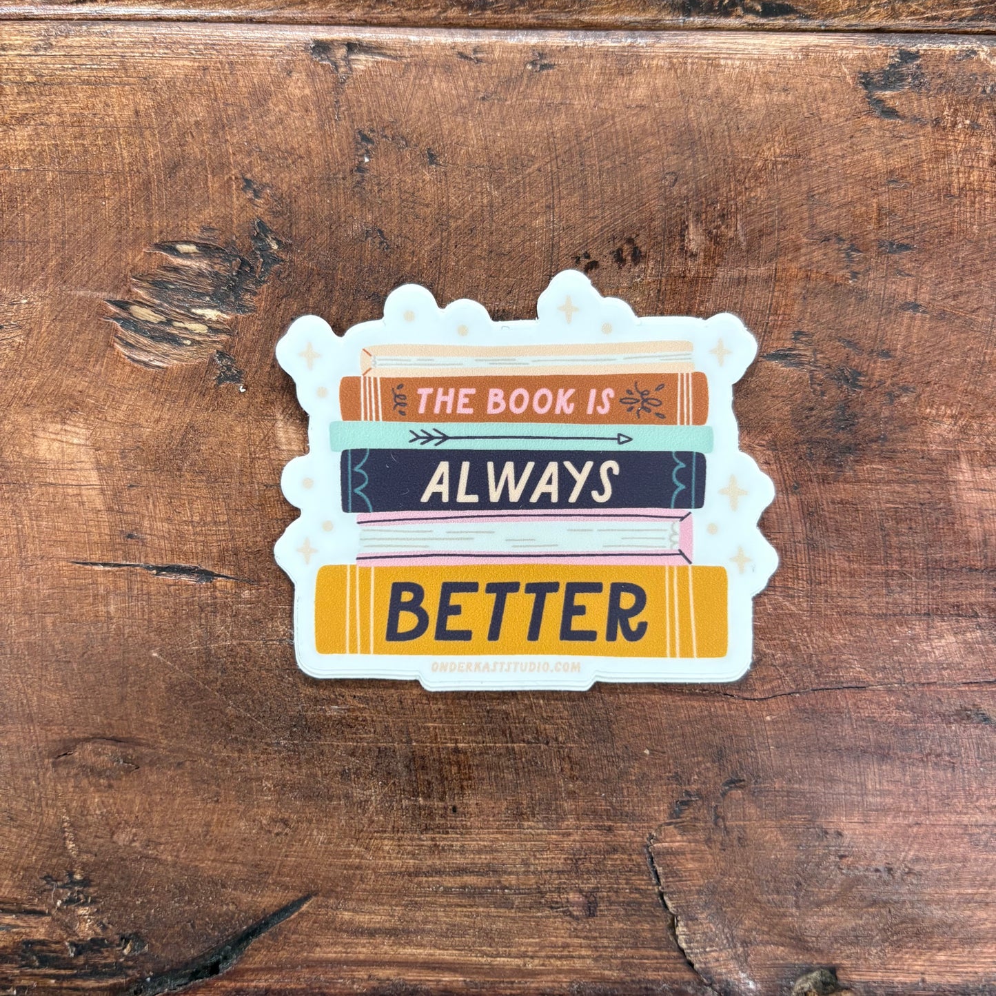 The Book Is Always Better Sticker - Easyhand Goods