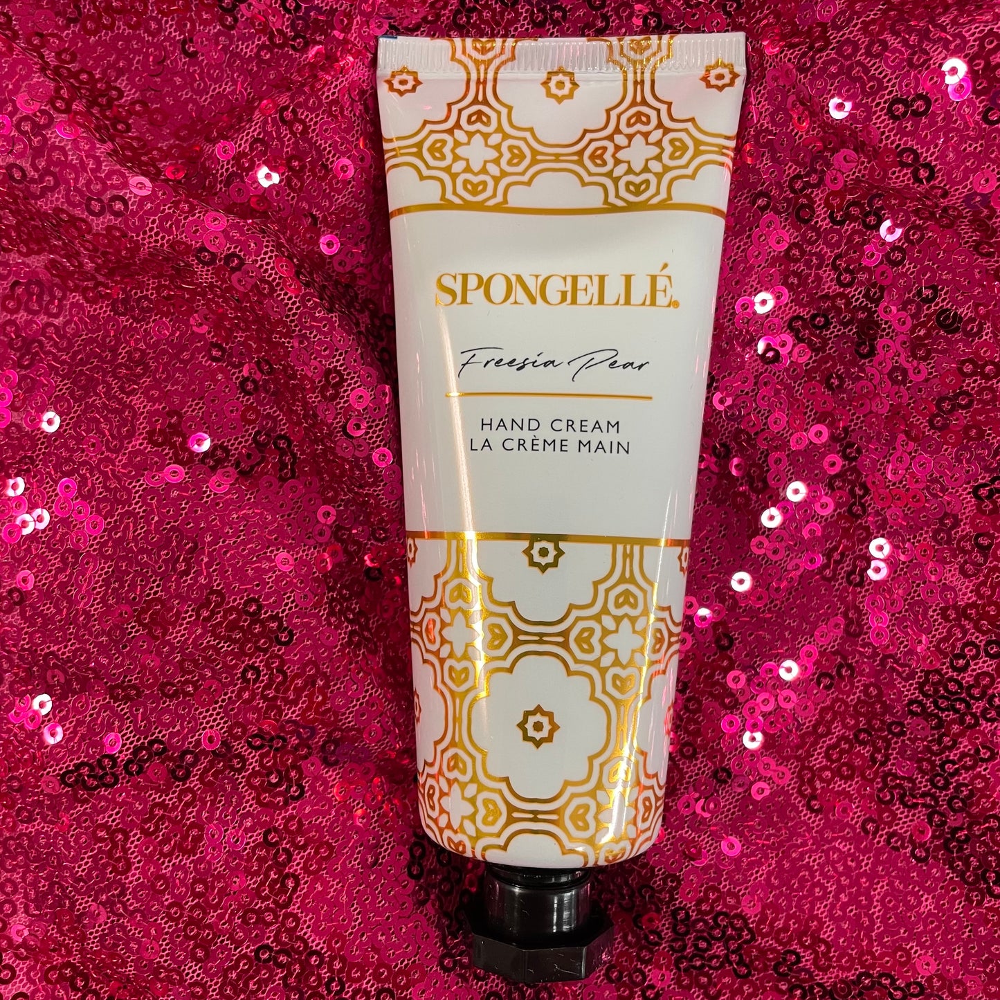 "Freesia Pear" Hand Cream -Spongelle