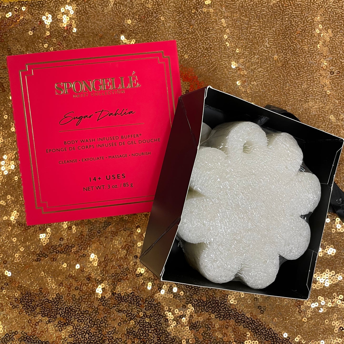 "Sugar Dahlia" Body Wash Buffer 85g -Spongelle