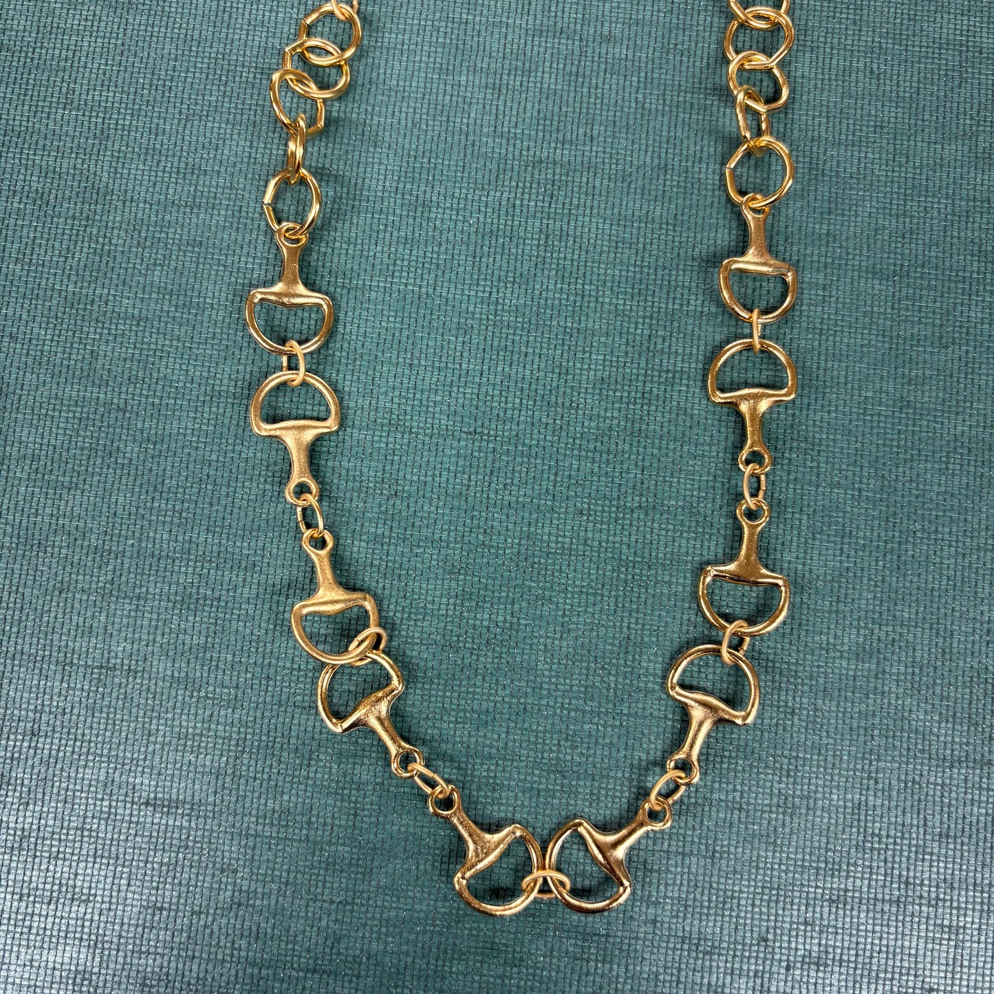 Gold Snaffle Bit Necklace - Susan Shaw