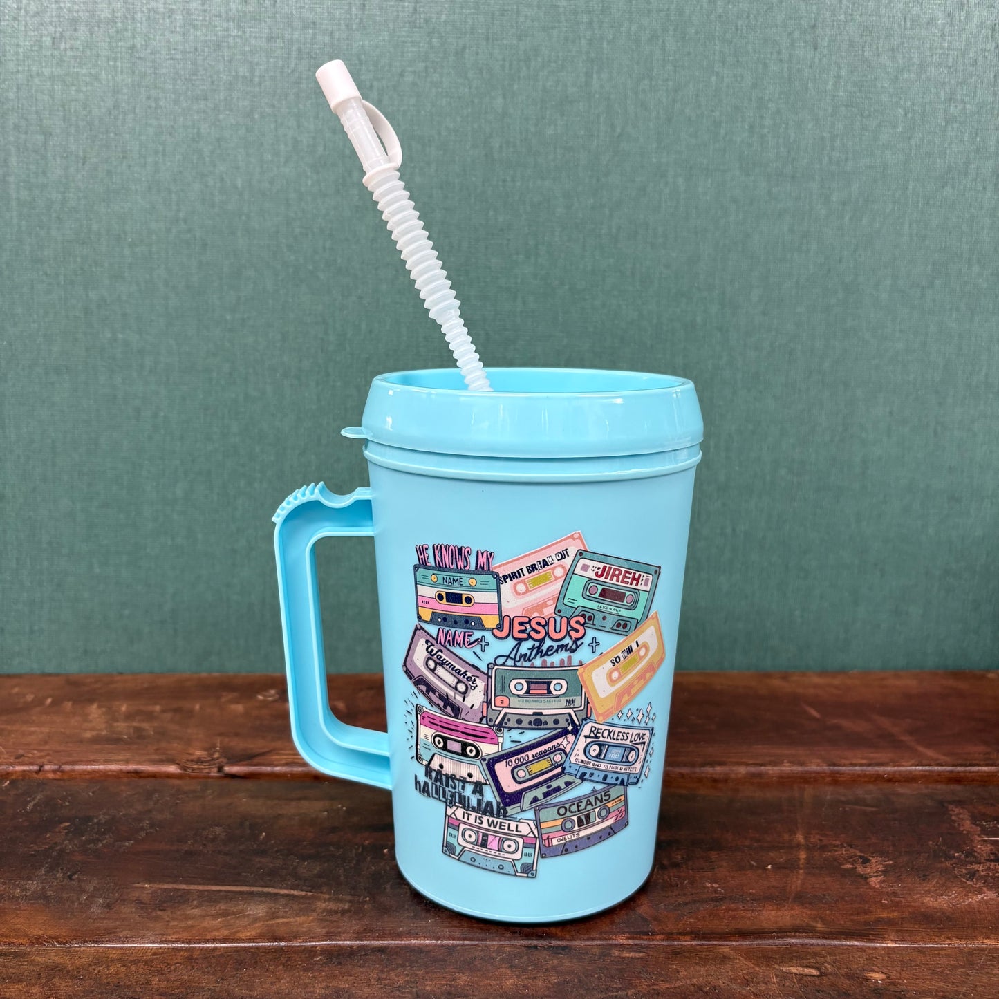 Jesus Anthems Cassette Tape Trucker Mug - Scratch Door