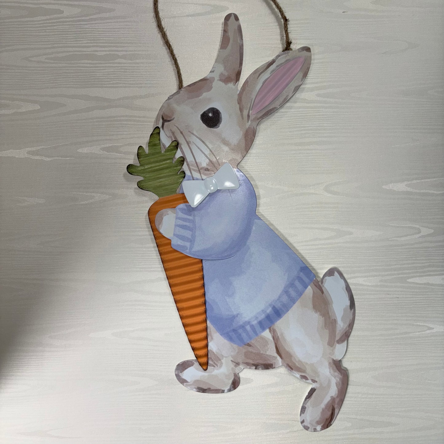 Tin Bunny Door Hanger - Mud Pie