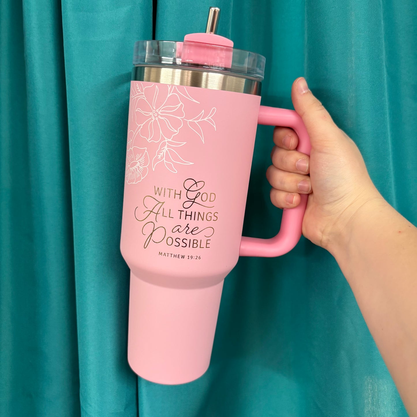 With God All Things Matt. 19:26 Tumbler - CAG