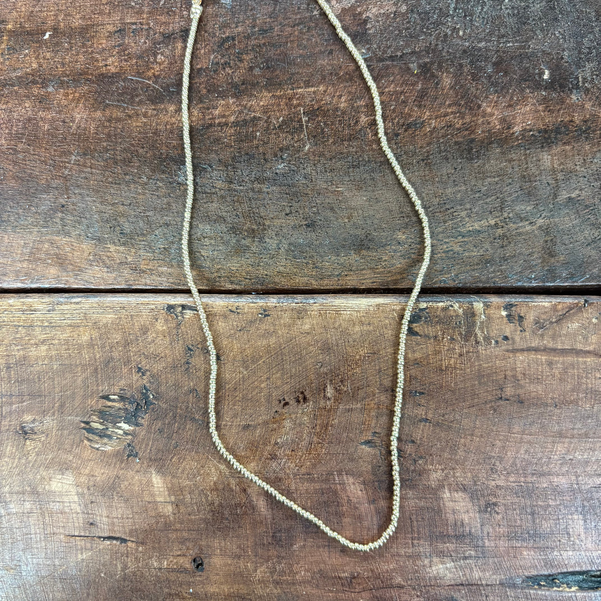 Mattie Dainty Beaded Gold Necklace - Caroline Hill
