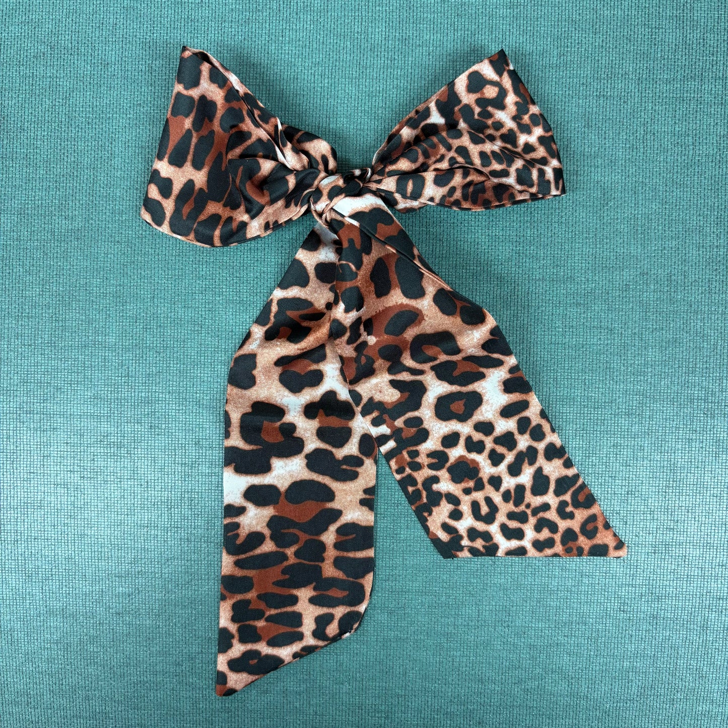 Brown Leopard Print Twilly