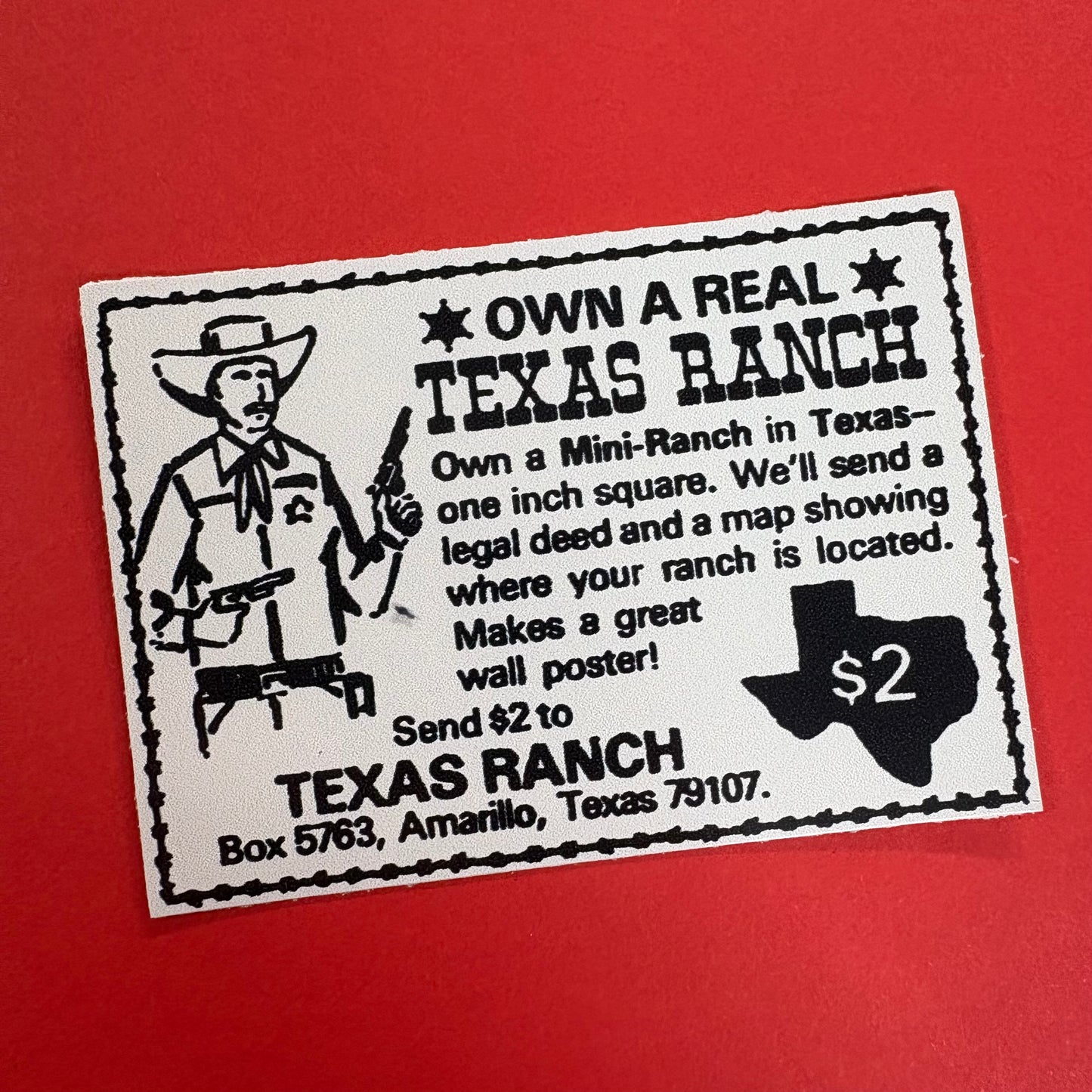 Texas Ranch Sticker - Norman Roscoe