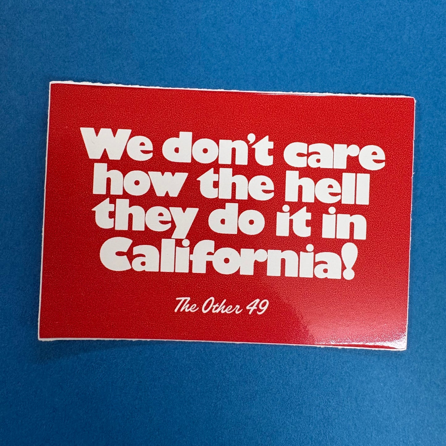 Don't Care Cali Sticker - Norman Roscoe