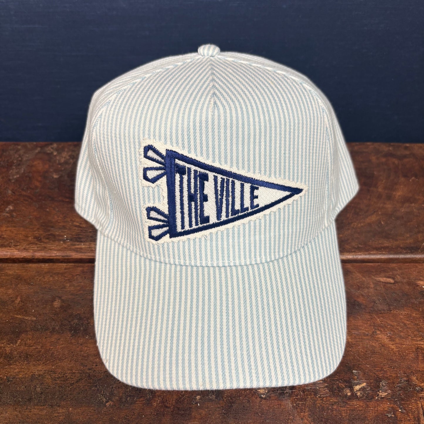 The Ville Pinstripe Pennant Cap - Lucky Girl TX