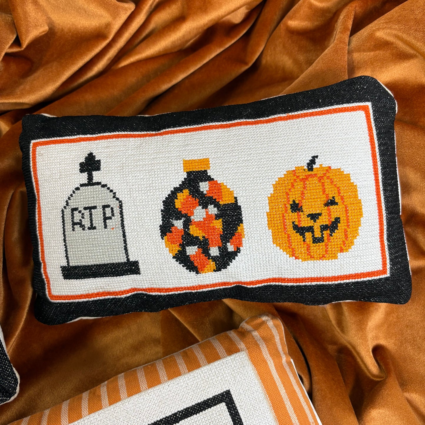 Halloween Embroidered Pillows - Mud Pie