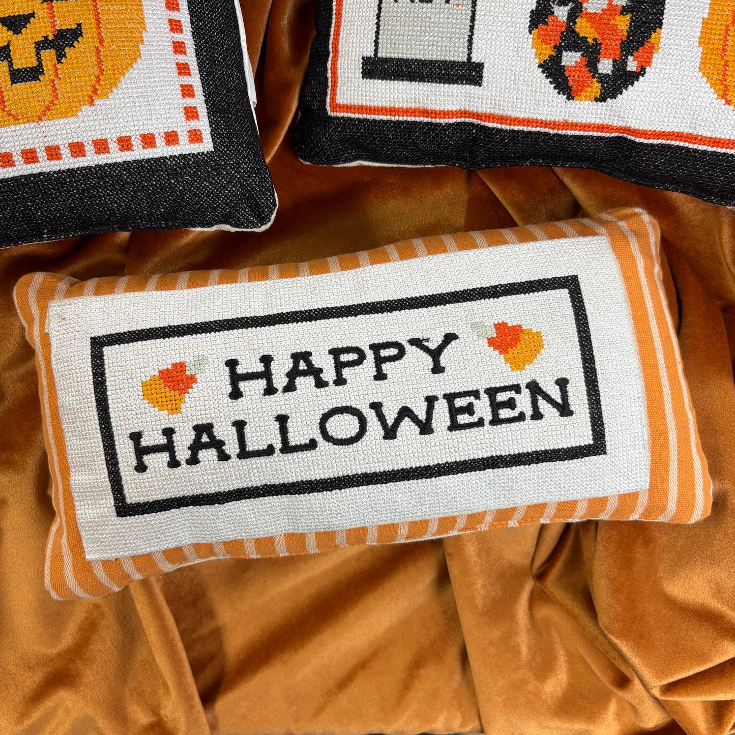 Halloween Embroidered Pillows - Mud Pie