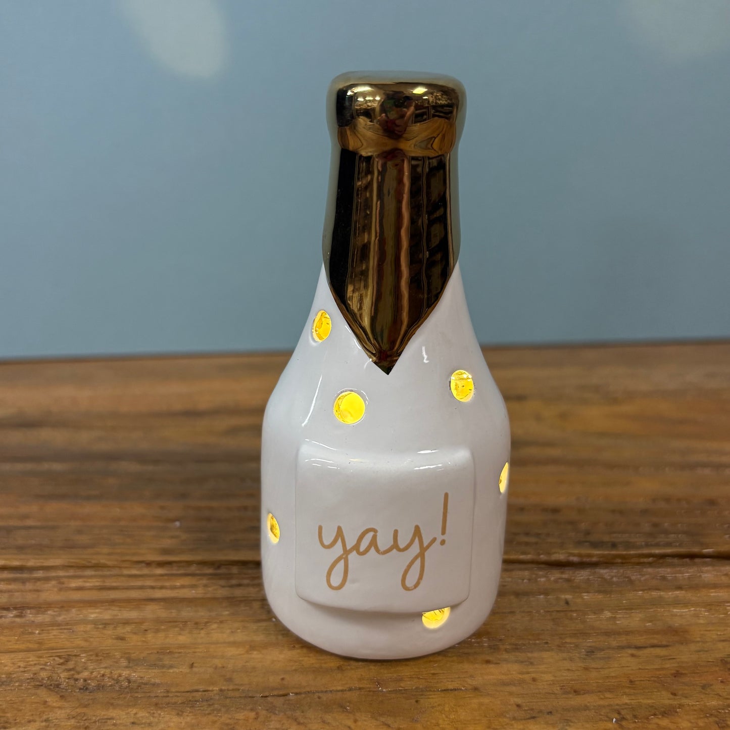 Champagne Light Up Sitter - Mud Pie