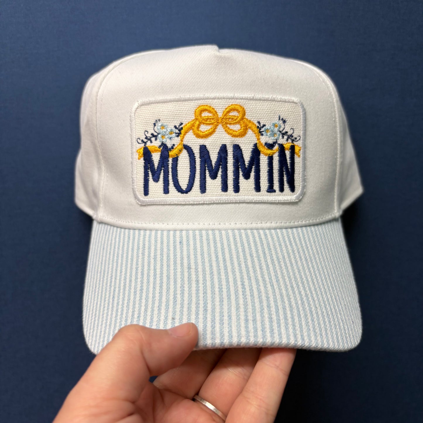 Mommin Embroidered Patch Cap - Lucky Girl TX