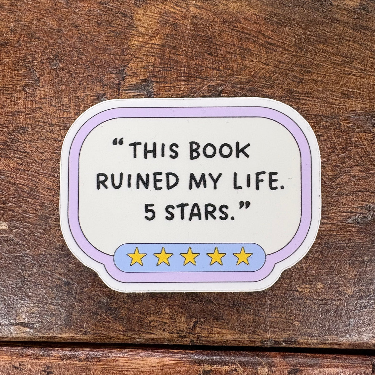 5 Star Book Review Sticker - Charmed By Nathalie Ann