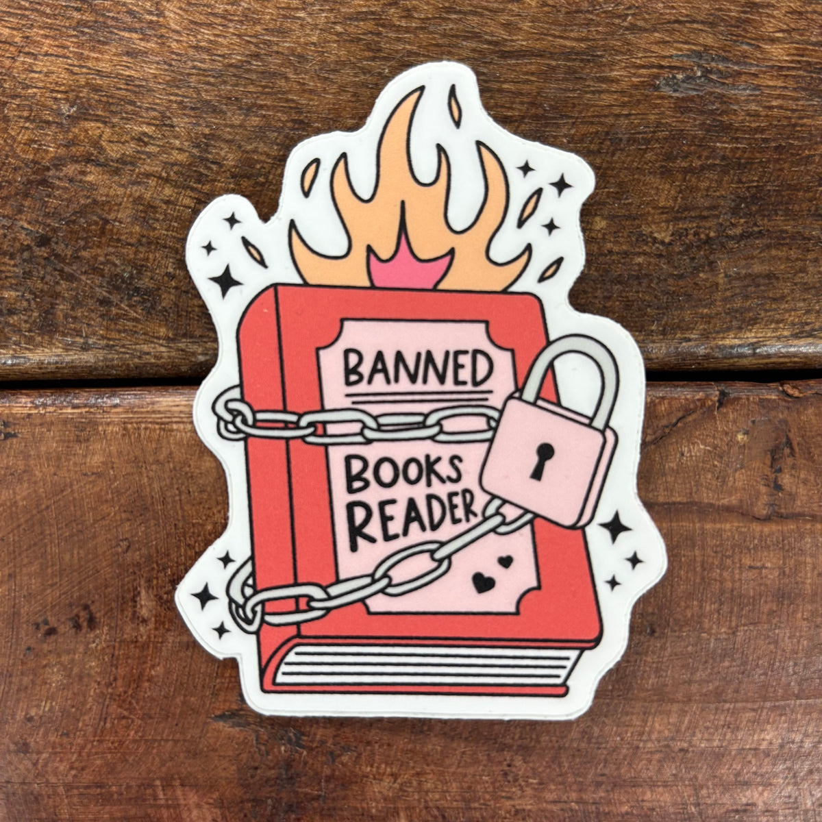Banned Books Reader Sticker - Charmed By Nathalie Ann