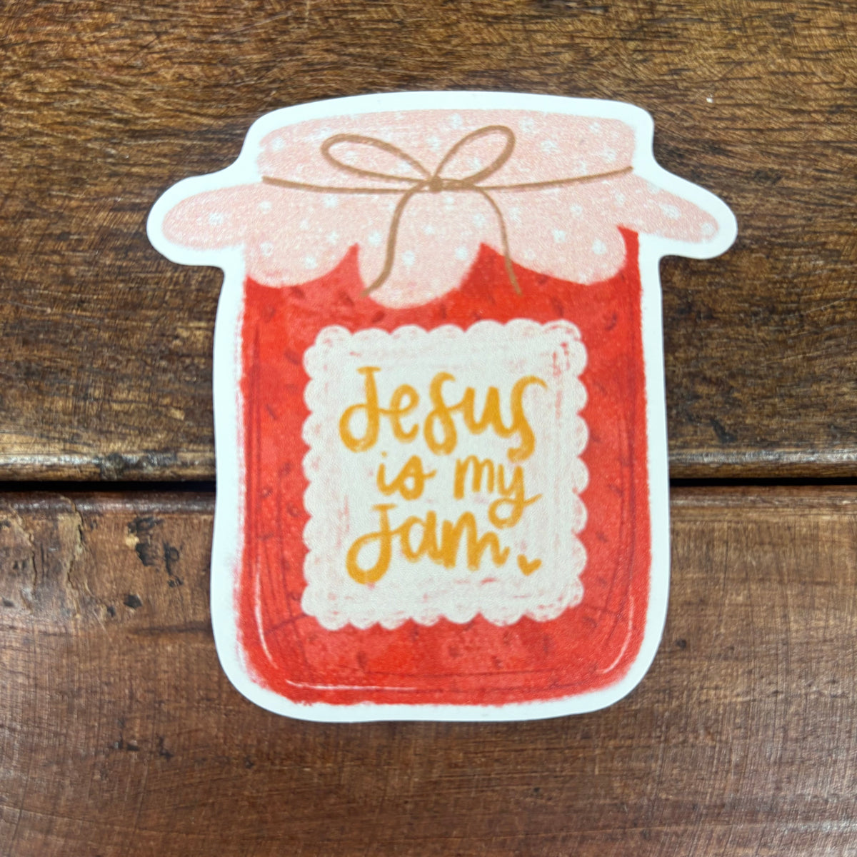 Jesus Is My Jam Vinyl Sticker - Kingfolk Co.