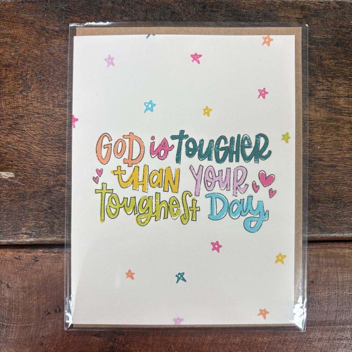 God Is Tougher Than Your Toughest Day Card - Kingfolk Co.