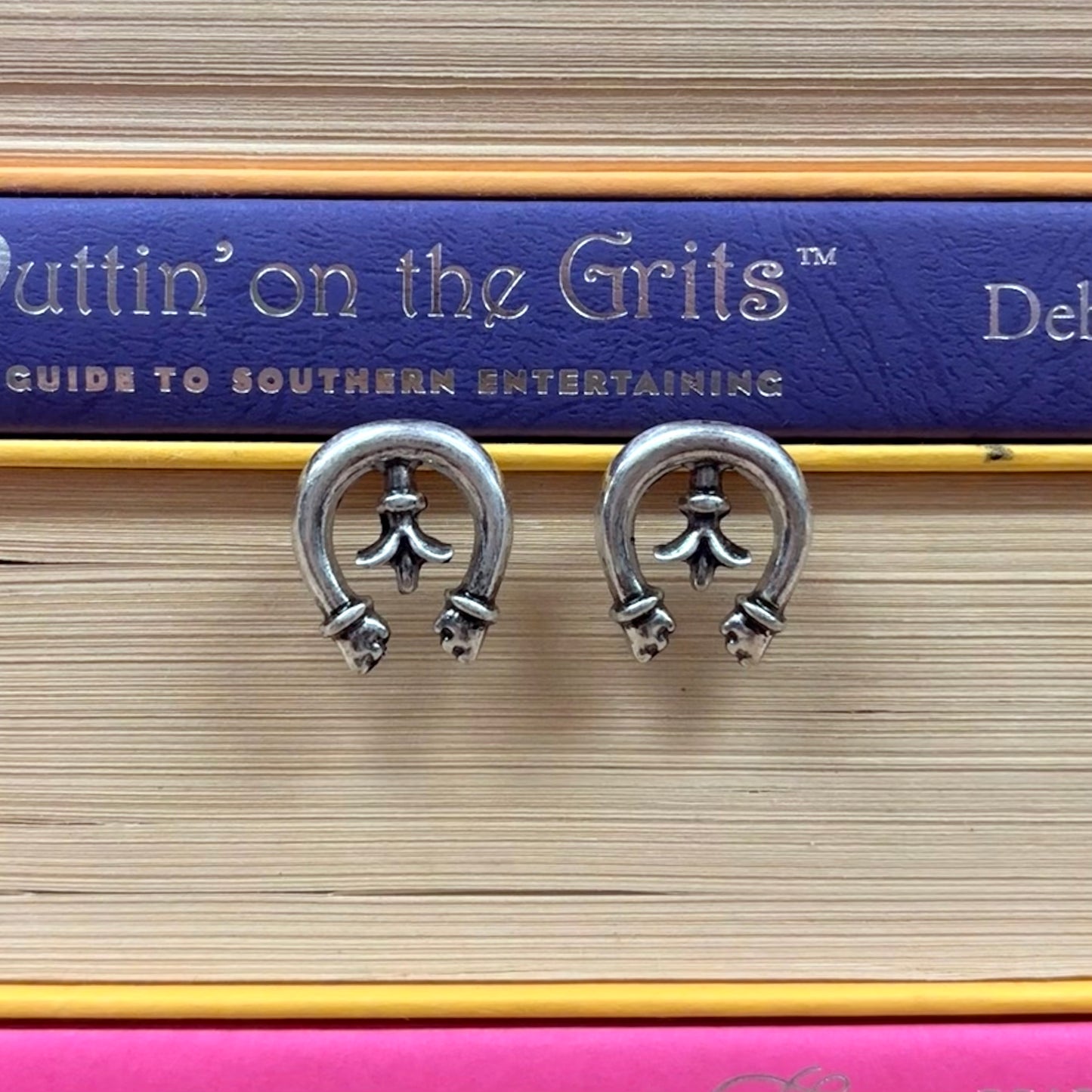 Western Squash Blossom Stud Earrings - Boho Ranch Shop