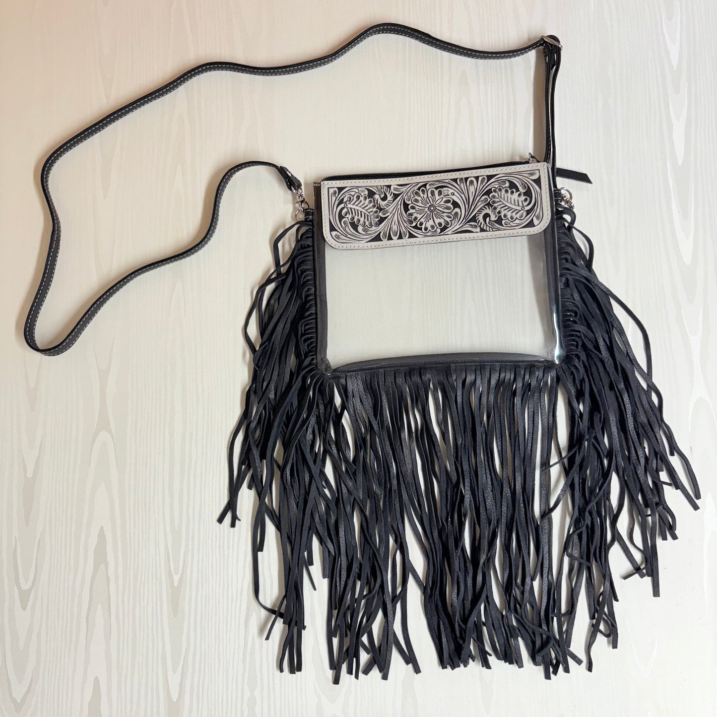 Black Western Stadium Purse