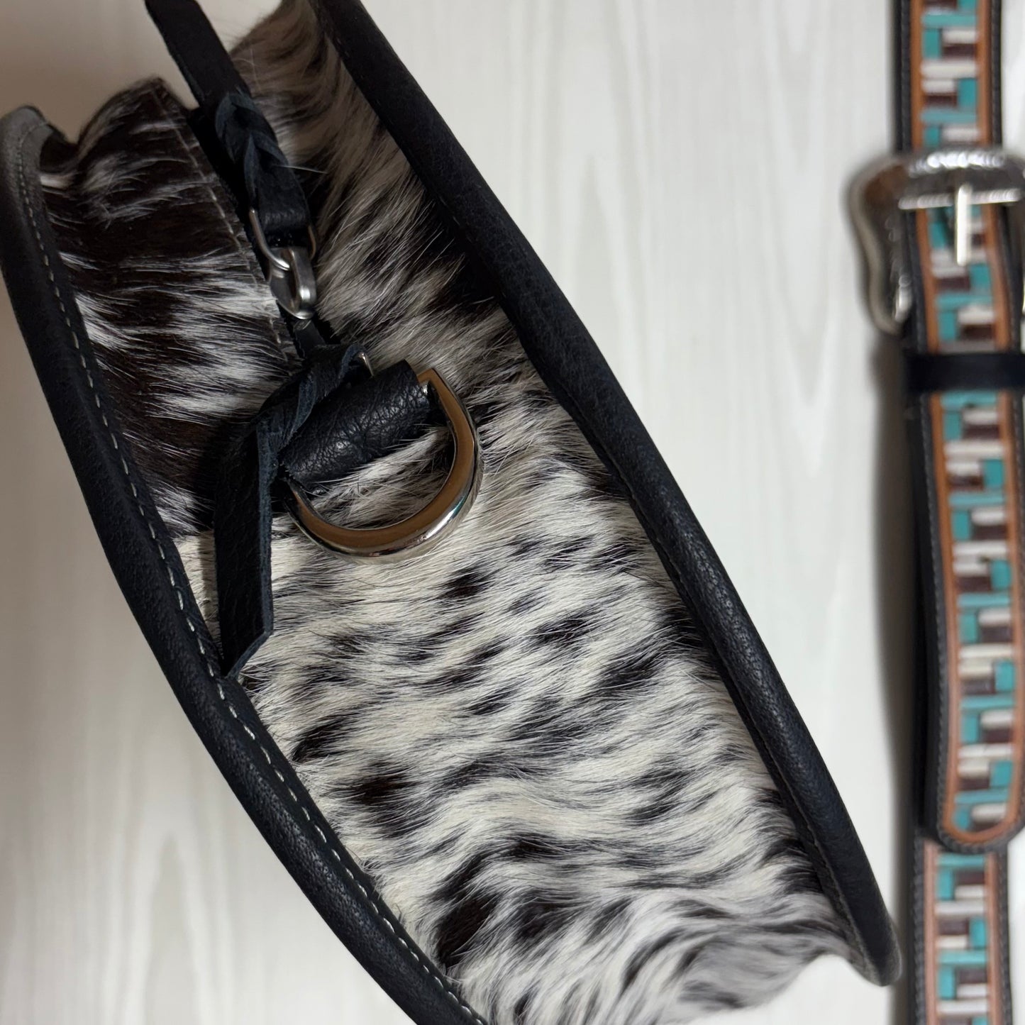 Black Round Western Stadium Purse - Boho Ranch Shop