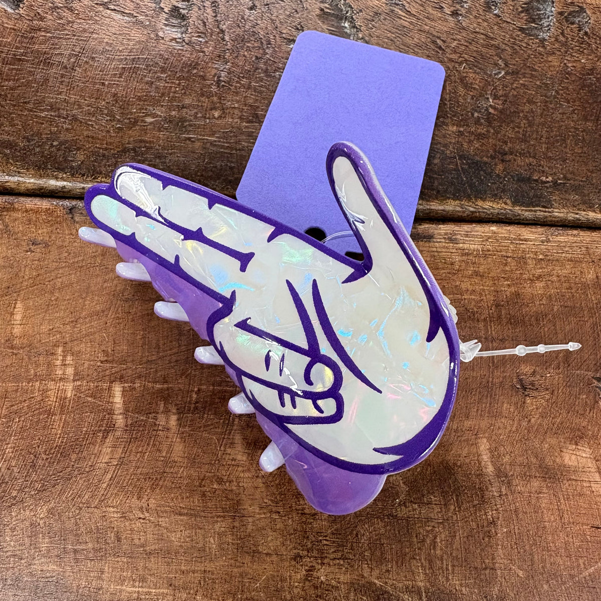 States Up Hand Sign Claw Clip - H&A Art